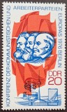 DDR 1976 &ndash; Conferința Partidelor Muncitorești Europene &ndash; Marx, Engels, Lenin &ndash; timbru comemorativ, stare excelentă