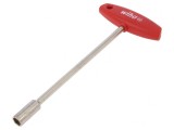 Cheie tubulară HEX 10mm oțel crom-vanadium nichelată