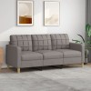 Canapea 3 locuri Gossi, 180 cm, textil taupe, living,relaxare