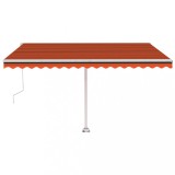 Cumpara ieftin Copertina autonoma retractabila automat oranj&amp;maro 450x350 cm