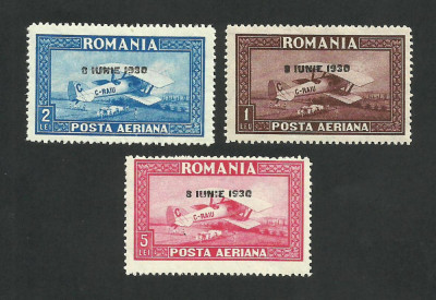 ROMANIA1930 LP 84 a C.RAIU FIL. ORIZONTAL SUPRATIPAR 8 IUNIE 1930 MNH expertiza foto