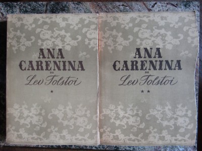 ANA CARENINA de LEV TOLSTOI , VOL I - II , 1953 foto