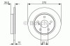 Disc frana TOYOTA AURIS (ZWE18, NZE18, ZRE18) (2012 - 2016) BOSCH 0 986 479 S64