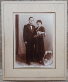 Cuplu din Romania interbelica// fotografie de studio, Romania 1900 - 1950, Portrete
