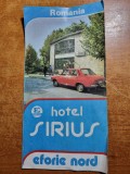 pliant hotel sirius - eforie nord - din anul 1981