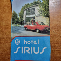 pliant hotel sirius - eforie nord - din anul 1981