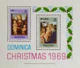 BC317, Dominica 1969, colita picturi, Craciun