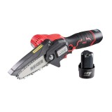 Mini fierastrau de gradina 12V 4&rdquo; cu 2 baterii 2Ah si 3 lanturi