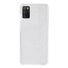 Husa Samsung Galaxy A02S Sclipici Argintiu Silicon