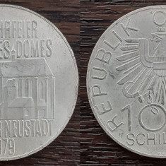 (A175) MONEDA DIN ARGINT AUSTRIA - 100 SCHILLING 1979, DOMUL WIENER NEUSTADT