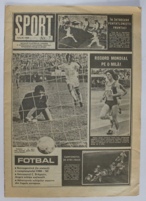 SPORT , REVISTA ILUSTRATA LUNARA A CONSILIULUI NATIONAL PENTRU EDUCATIE FIZICA SI SPORT , NR. 7 , 1989 foto