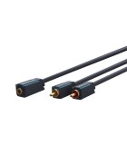 Cablu adaptor Profesional Jack 3.5 mm mama - 2x RCA tata OFC cupru