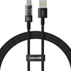 Cablu alimentare si date Baseus Gem, Fast Charging Data Cable pt. smartphone, USB la USB Type-C 100W, 2m, negru