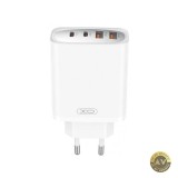 Incarcator Retea XO Design CE22 45W 3A 2 x USB-A - 2 x USB-C Alb