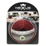 Cablu litat difuzor cu izolatie transparenta rosu negru- 2x1,00mm &sup2;, lungime 20m