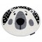 Covor modern pentru copii JOY Cerc Teddy, urs - structural pe două niveluri de l&acirc;nă crem / negru, cerc 120 cm