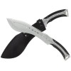Maceta Vanatoare IdeallStore&reg; Spiky Friend 39cm Otel Inoxidabil Argintiu + Teaca Kukri, Cutit Camping