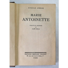 MARIE ANTOINETTE par STEFAN ZWEIG , 1934