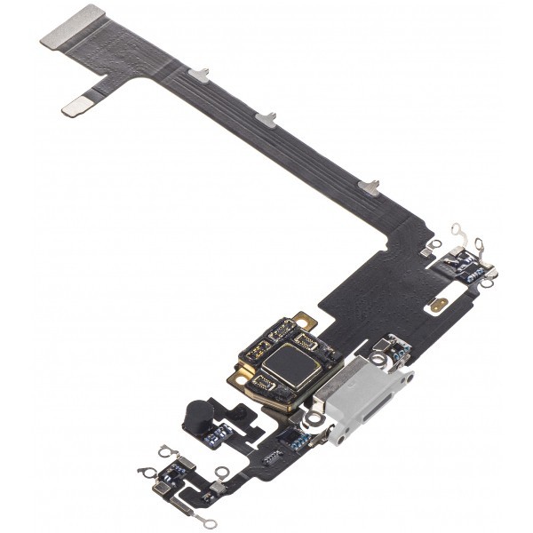 Banda Cu Conector Incarcare / Date - Microfon Apple iPhone 11 Pro Max, Argintiu