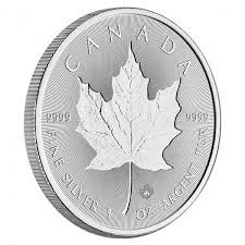 Moneda argint 999 lingou,Maple leaf cu dubla incuse 1 uncie = 31 grame foto