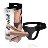Cumpara ieftin Ham Strap-On HARNESS ATTRACTION - DERICK ARTICULABLE universal cu dildo realist, 22.5 cm inclus