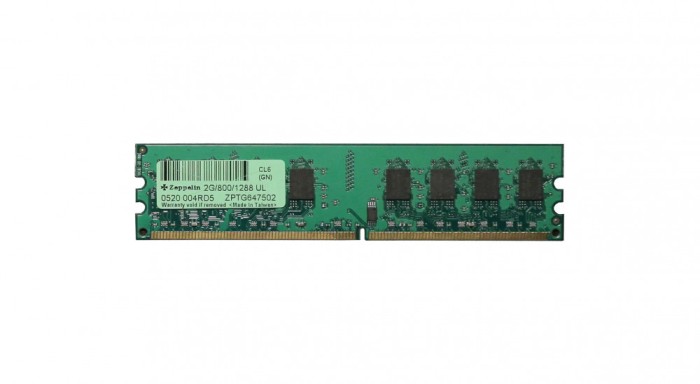 Memorie DDR Zeppelin DDR2 2GB frecventa 800 MHz, 1 modul, &quot;ZE-DDR2-2G800-b&quot;