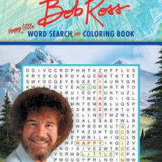 Bob Ross Word Search and Coloring Book
