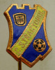 I.406 INSIGNA STICKPIN SPORT FOTBAL CLUB C.S. TRACTORUL BRASOV 17/12mm email, Romania de la 1950