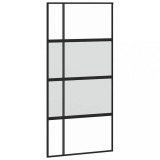 Cumpara ieftin Usa glisanta, negru, 102,5x205 cm, sticla securizata/aluminiu