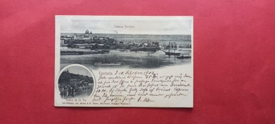 Dobrogea Constanta Vederea portului 1900 foto