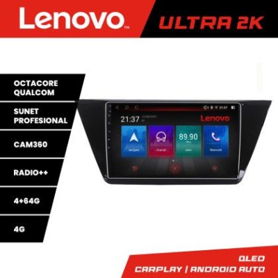 Navigatie Volkswagen Touran 2016- Lenovo Kit-3144 8 core QLED Qualcomm 4+64 360 Android Waze USB Navigatie Internet Youtube Radio CarStore Technology foto