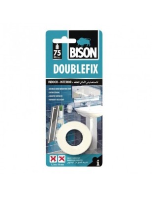 Banda dublu adeziva, interior, Bison Double Fix 1,5mx19mm foto