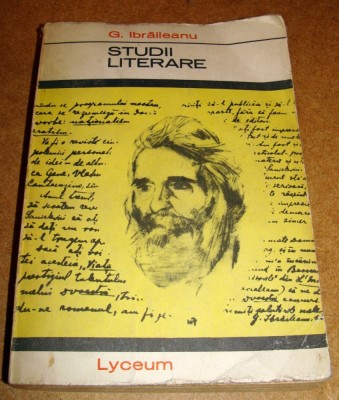 STUDII LITERARE - G. IBRAILEANU foto