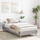 vidaXL Cadru de pat Sonoma gri 80 x 200 cm Lemn prelucrat 8009063