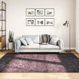 Covor Antracit 160x230 cm vidaXL, Lavabil, Antiderapant, Catifea Moale