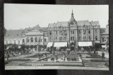 Carte postala, Satu Mare, hotel Dacia si parcul, 1911