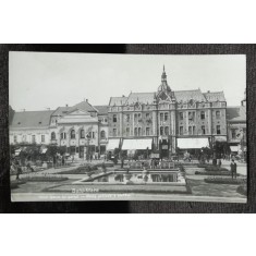 Carte postala, Satu Mare, hotel Dacia si parcul, 1911