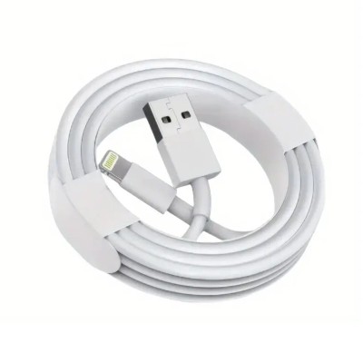 Cablu de Date Fast Charging, Flippy, port USB-B Compatibil cu iPhone cu porturi de tip Lightning, pentru Incarcare rapida 2A, Lungime 1.5M, Alb foto