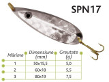Lingurite oscilante Spn 17 Baracuda 5g/5.5g/7.5g