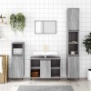 VidaXL Dulap de baie, gri sonoma, 30x30x100 cm, lemn prelucrat 831554