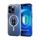 Husa pentru iphone 16 pro max, atasare magnetica, magsafe, i am a rider, clear