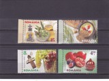 ALIMENTELE BIBLIEI,SERIE COMPLETA,Lp.2128,2016, MNH ** ROMANIA ., Flora, Nestampilat