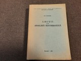 Ion Colojoara - Lectii de analiza matematica (1979) 520 pagini - Bucuresti