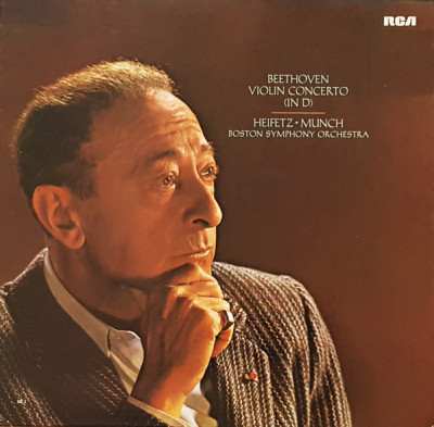 Vinil Beethoven, Heifetz &amp;bull; Munch, Boston S &amp;lrm;&amp;ndash; Violin Concerto (In D) (VG++) foto