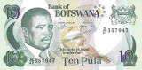 Bancnota Botswana 10 Pula 1992 P-12 UNC Necirculata