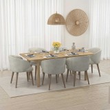 Masa Dining Extensibila Adore Bohem, Stejar, 160-200x78x90 cm