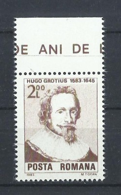 TSV$ - 1983 LP 1075 400 ANI DE LA NASTEREA LUI HUGO GROTIUS MNH/** LUX foto