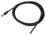 Conector M8 mufă tată drept 3 pini IP67 -20&divide;80&deg;C 3A