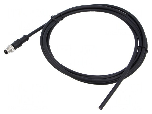 Conector M8 mufă tată drept 3 pini IP67 -20&divide;80&deg;C 3A