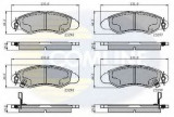 Set placute frana,frana disc SUZUKI SWIFT II Hatchback (EA, MA) (1989 - 2005) COMLINE CBP3814